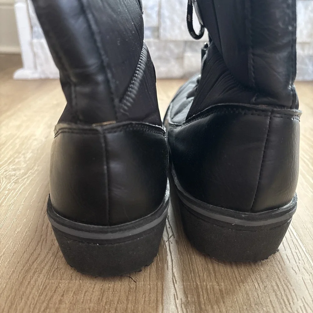 Athletech Snow Boots Size 7 Heavy Duty Boots Faux Fur Collar
